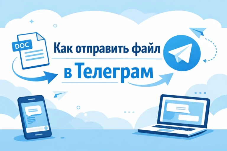 Как отправить файл в Telegram с телефона и компьютера