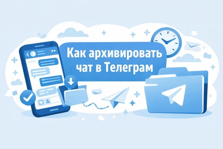 как архивировать чат в телеграм