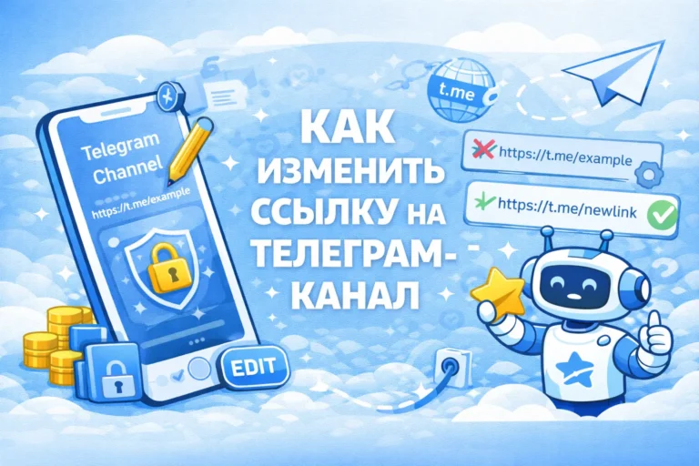 как изменить ссылку на телеграм канал