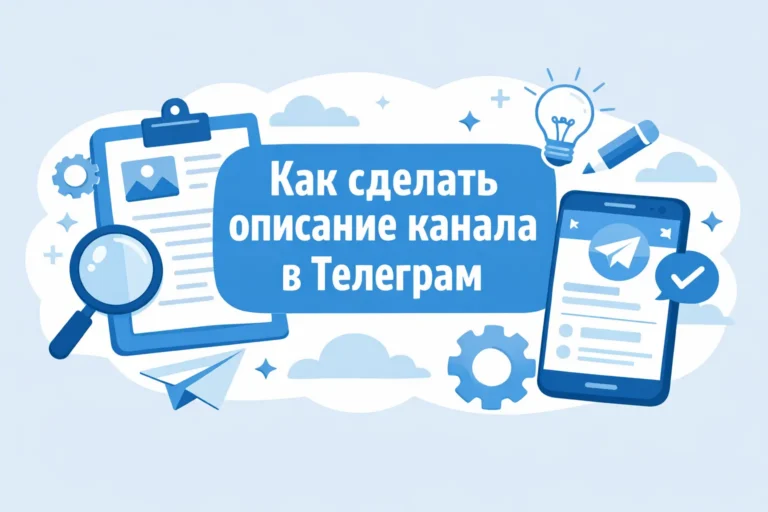 как сделать описание канала в телеграм