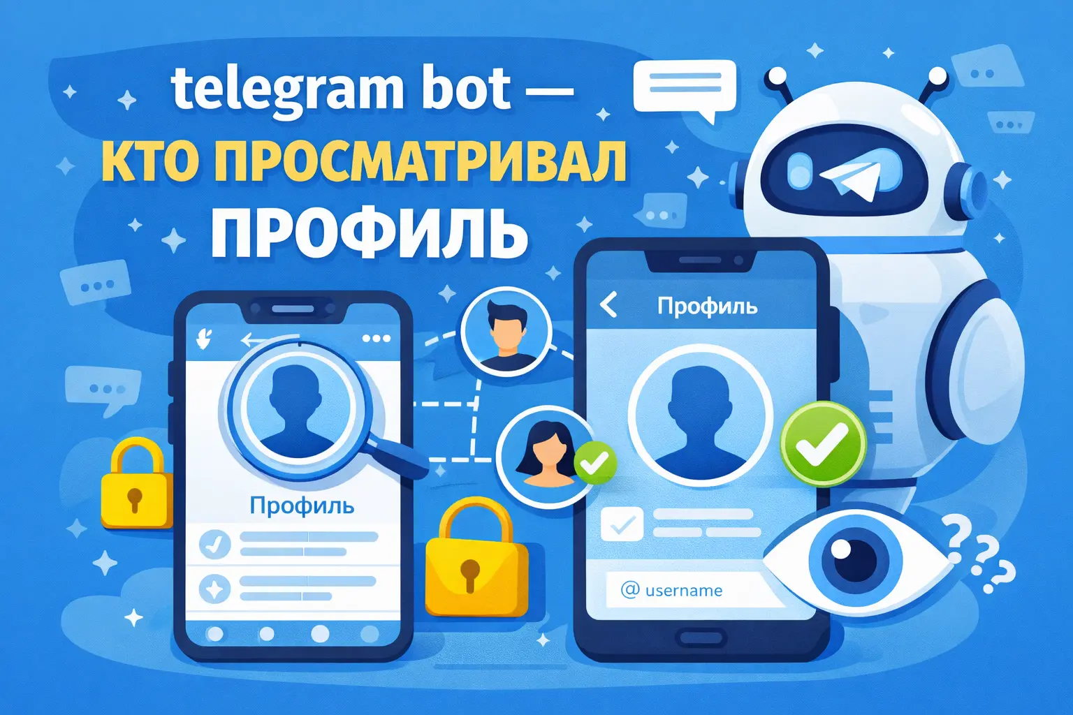 telegram bot — кто просматривал профиль