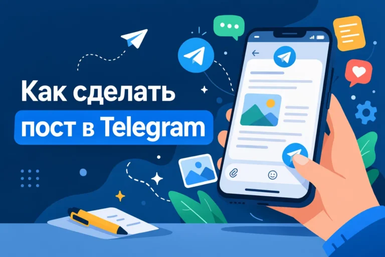 как сделать пост в телеграм