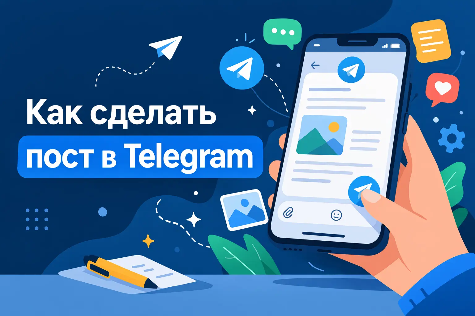 как сделать пост в телеграм