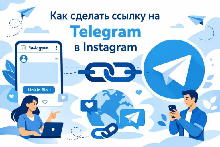 как сделать ссылку на телеграм в инстаграм