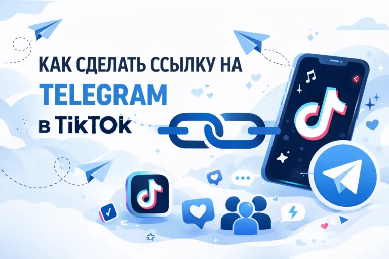 как сделать ссылку на телеграм в тикток