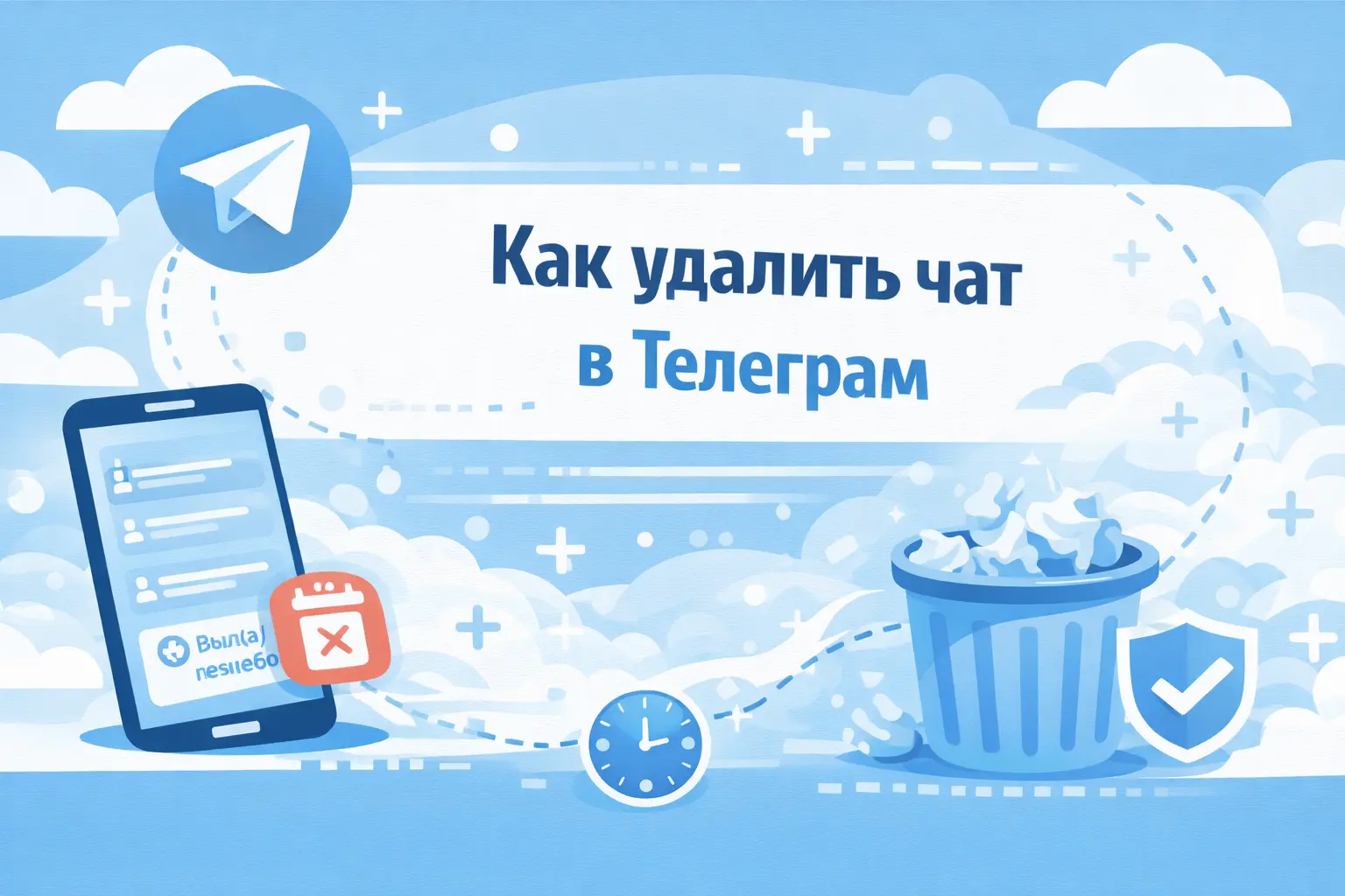 как удалить чат в телеграм