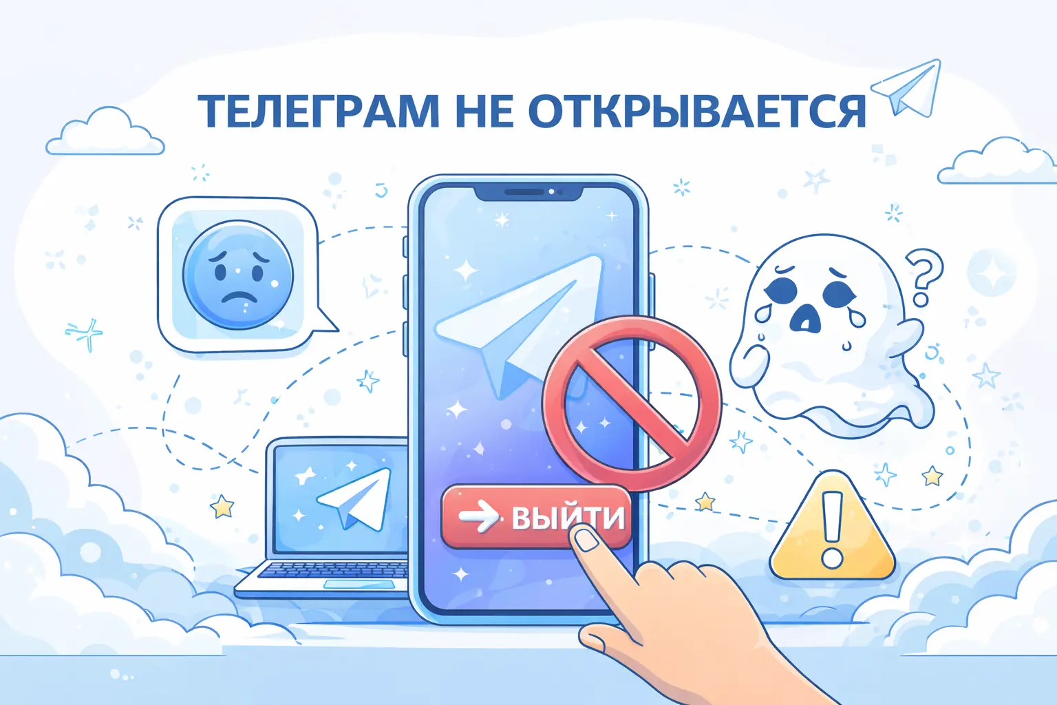 телеграм не открывается