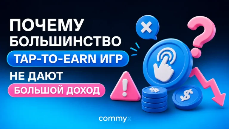 Почему большинство tap-to-earn игр не дают большой доход