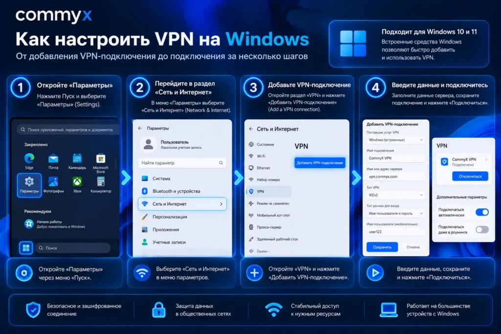 VPN для ПК: как выбрать и подключить на Windows