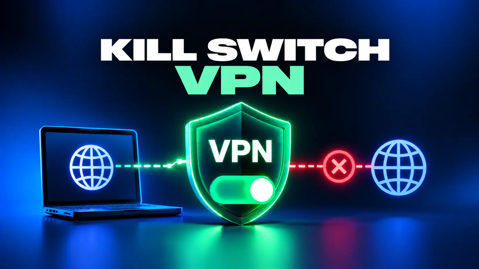 Неоновый щит VPN Kill Switch